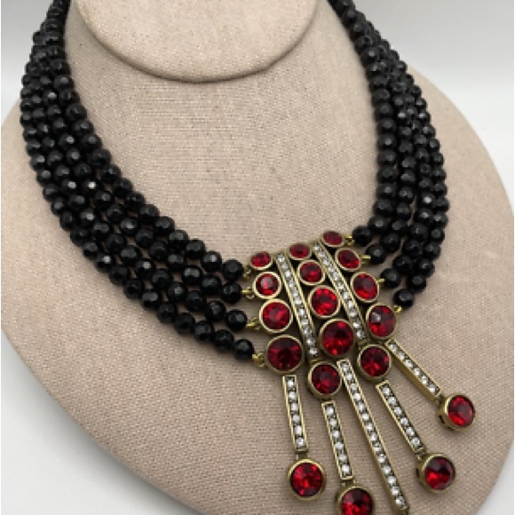 NEW Heidi Daus "An affair to remember" statement necklace and drop earring set - Picture 4 of 5